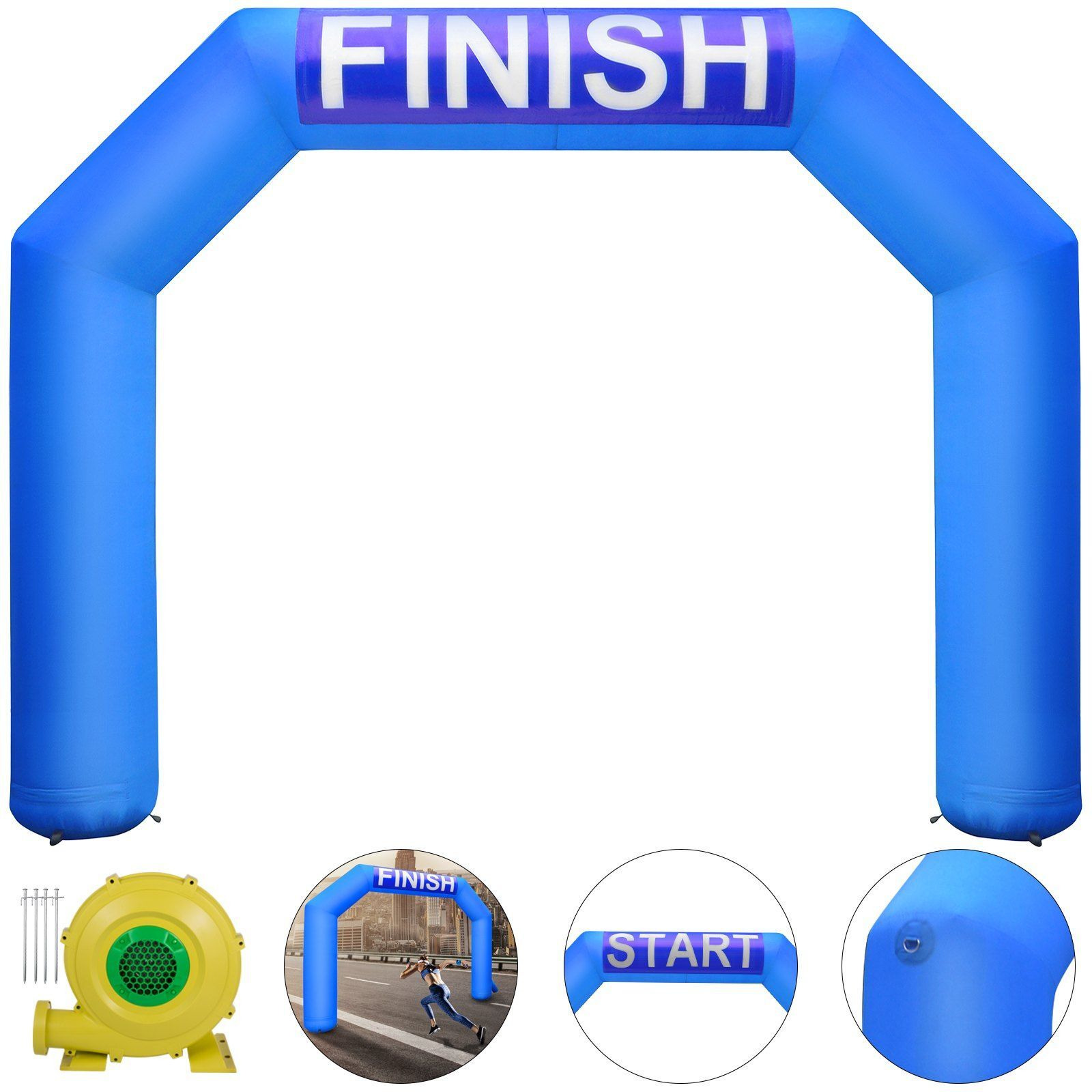 Vevor Inflatable Arch  15Ft Hexagon Inflatable Arch  With Blower Inflatable Archway For Race Outdoor Advertising Commerce  Blue