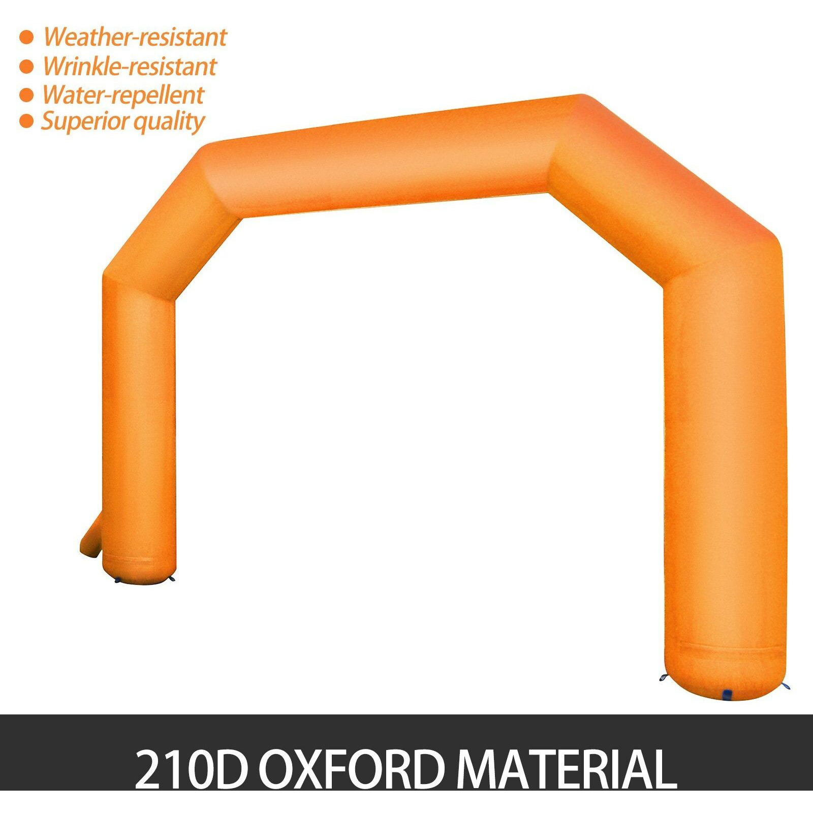 Vevor Inflatable Arch Orange 20Ft  Hexagon Inflatable Arch Built In 100W Blower  Inflatable Archway For Race Outdoor Advertising Commerce