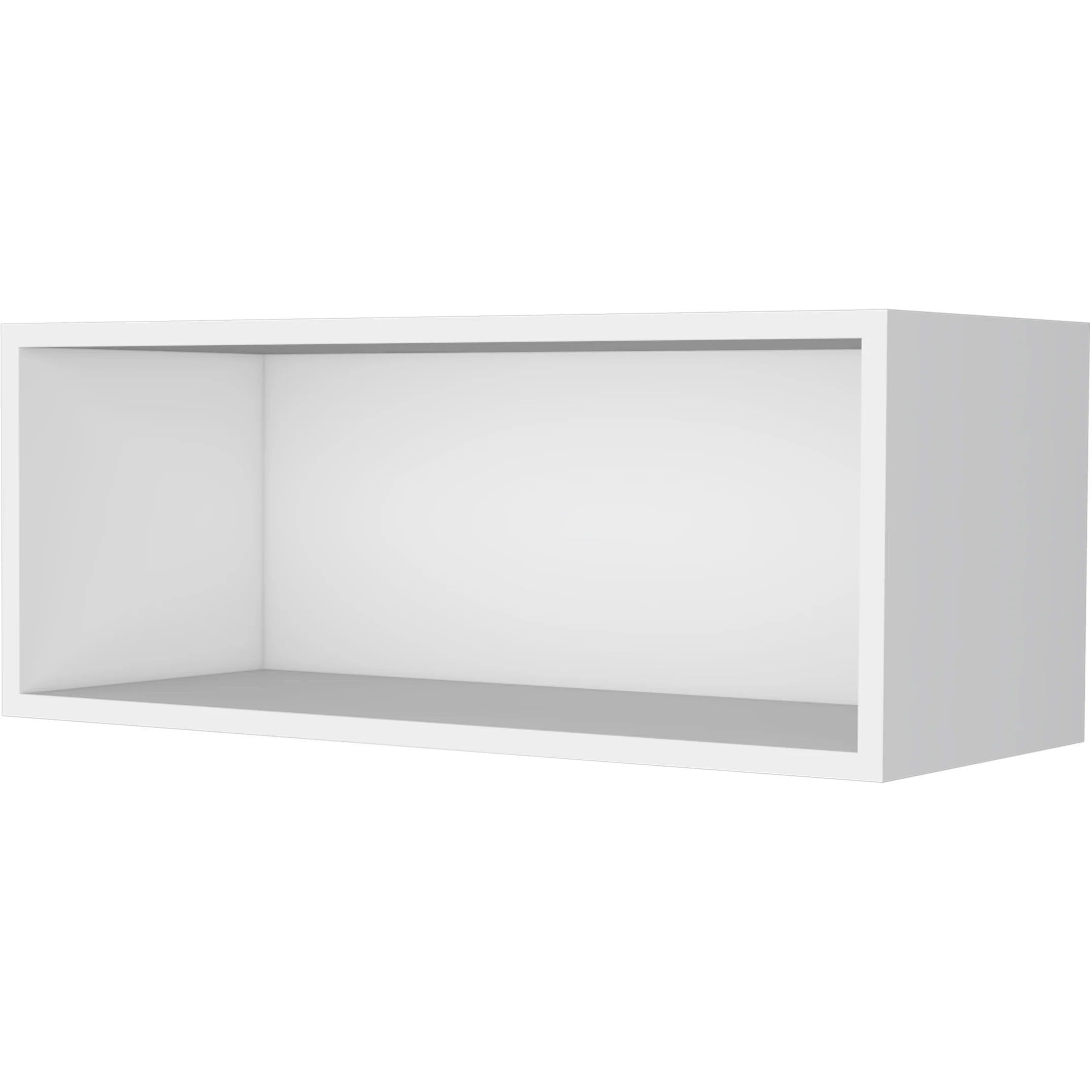 Black Rock Wall Cabinet With Open Storage
