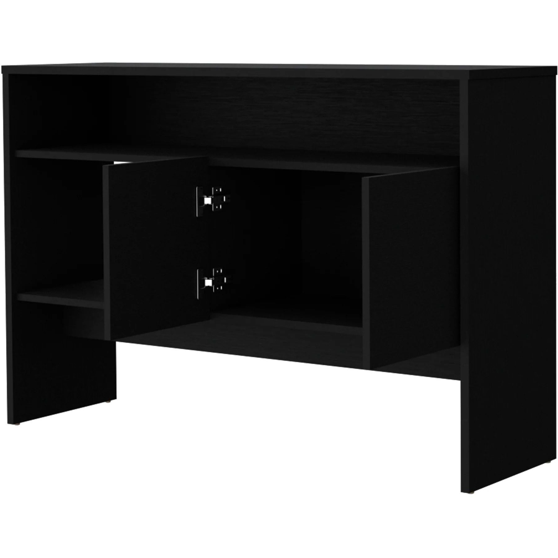 Black Console Table With Two Doors