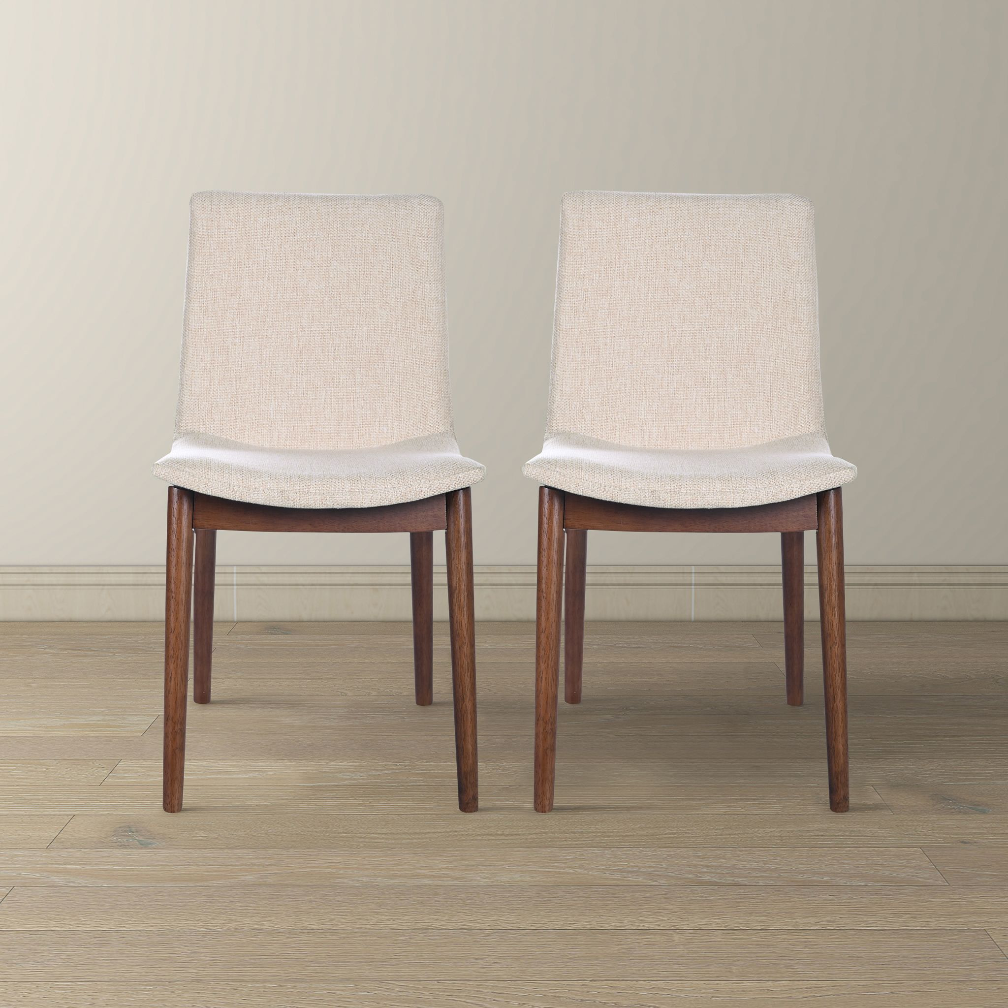 Ravel Beige Fabric Dining Chair Set Of 2
