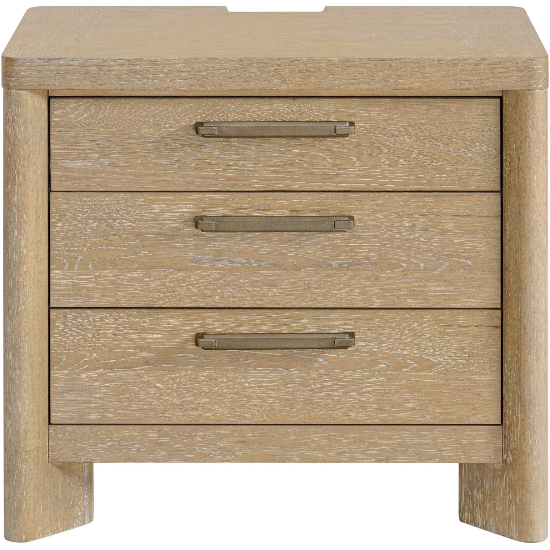 Wallace & Bay Clove Tan 3-Drawer Nightstand