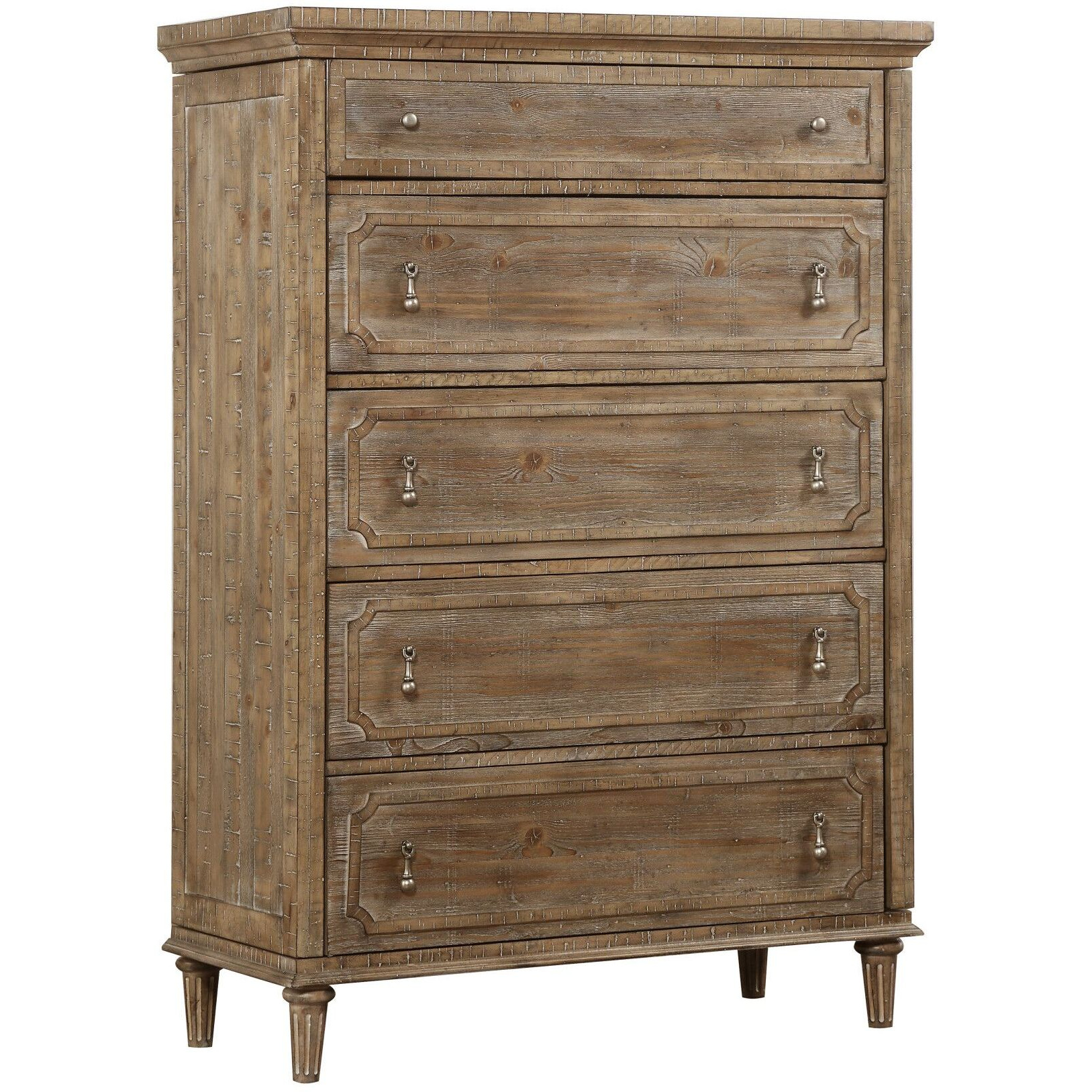 Wallace & Bay Ludin Taupe 5-Drawer Chest