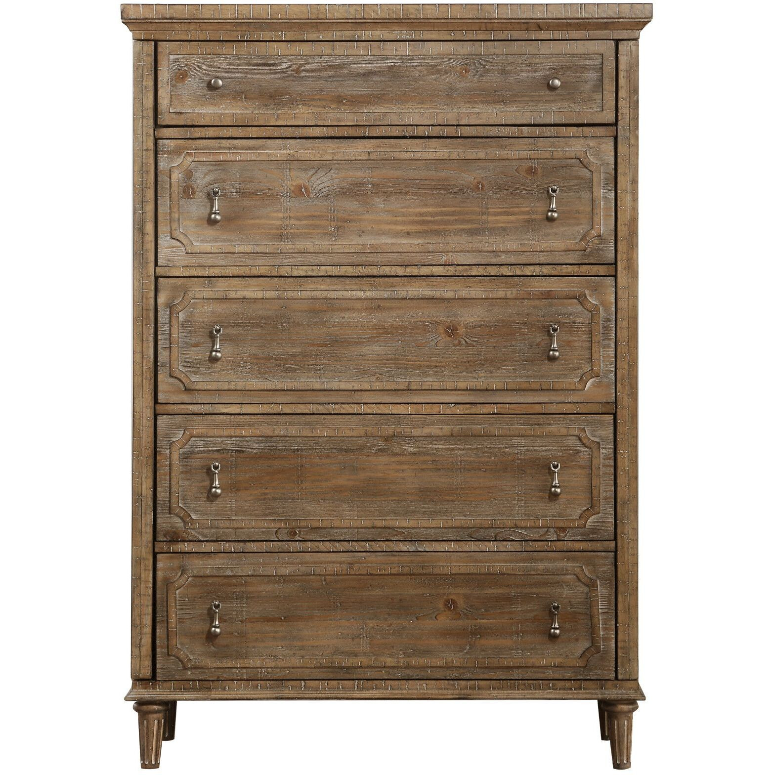 Wallace & Bay Ludin Taupe 5-Drawer Chest