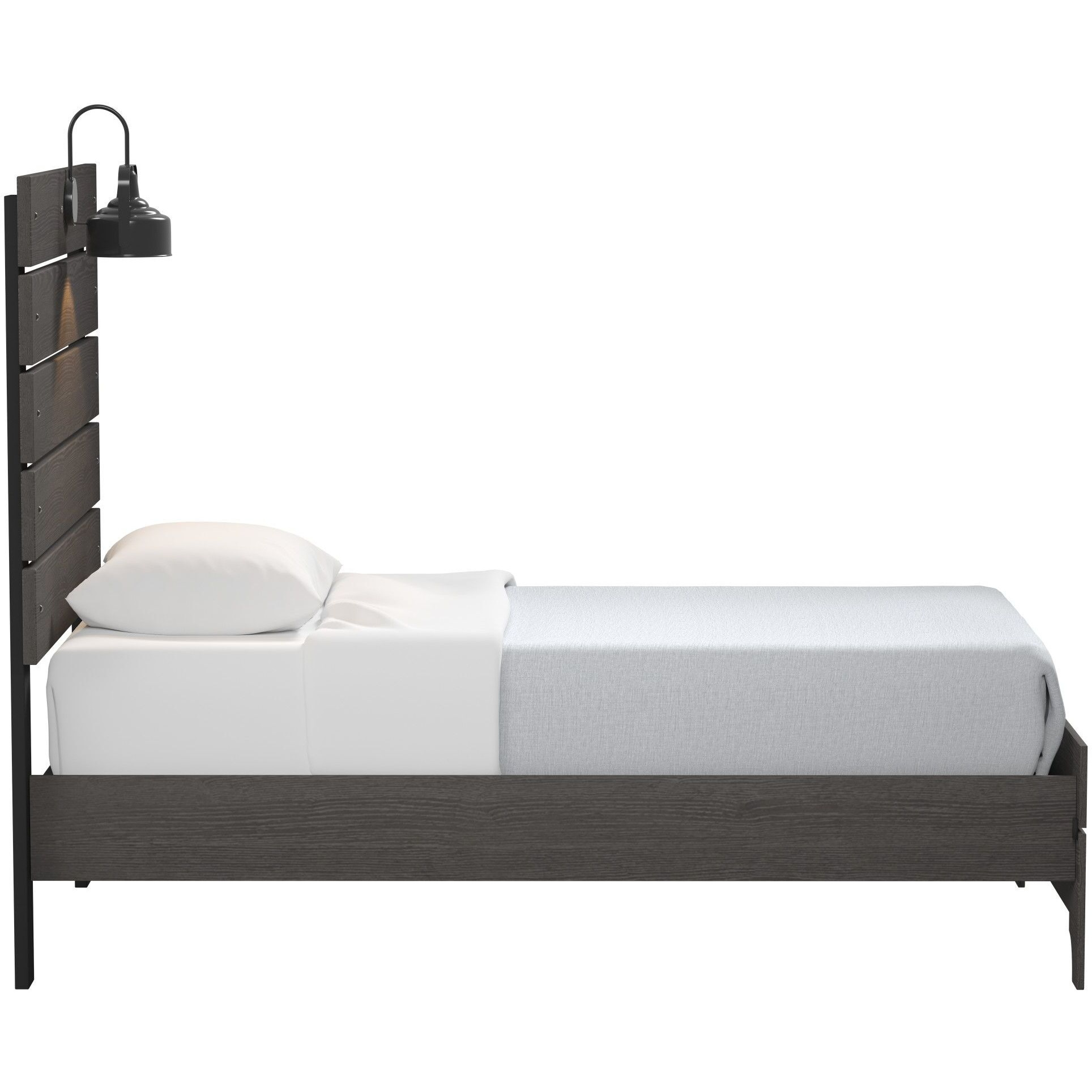 Wallace & Bay Junipe Brown Twin Bed With Lights