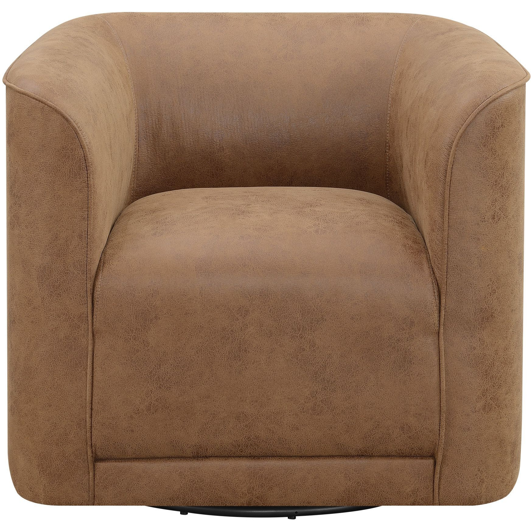 Wallace & Bay Brella Brown Swivel Accent Chair