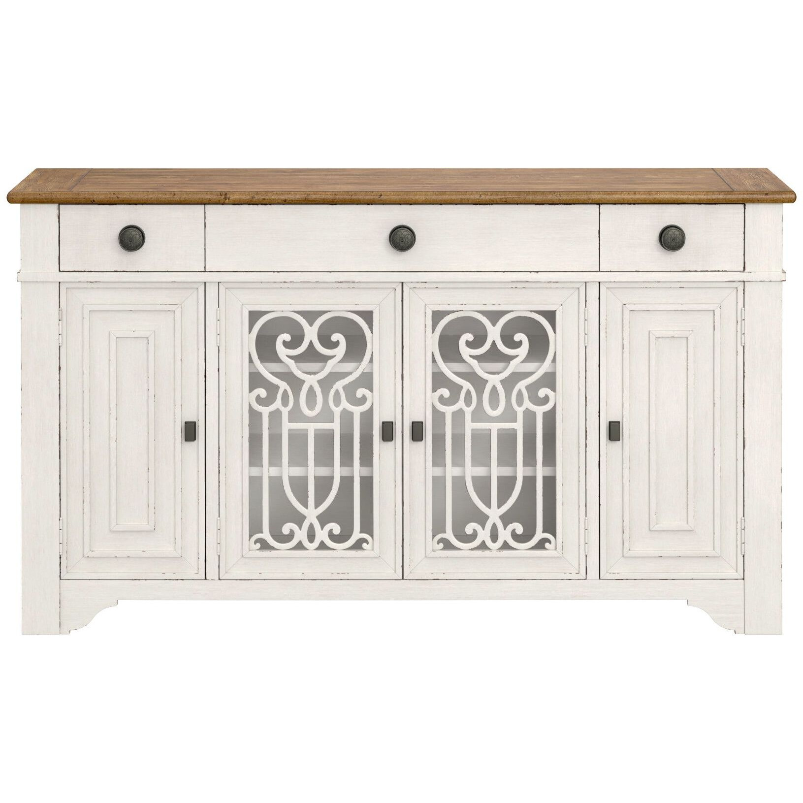 Wallace & Bay Haidel Brown And White Server