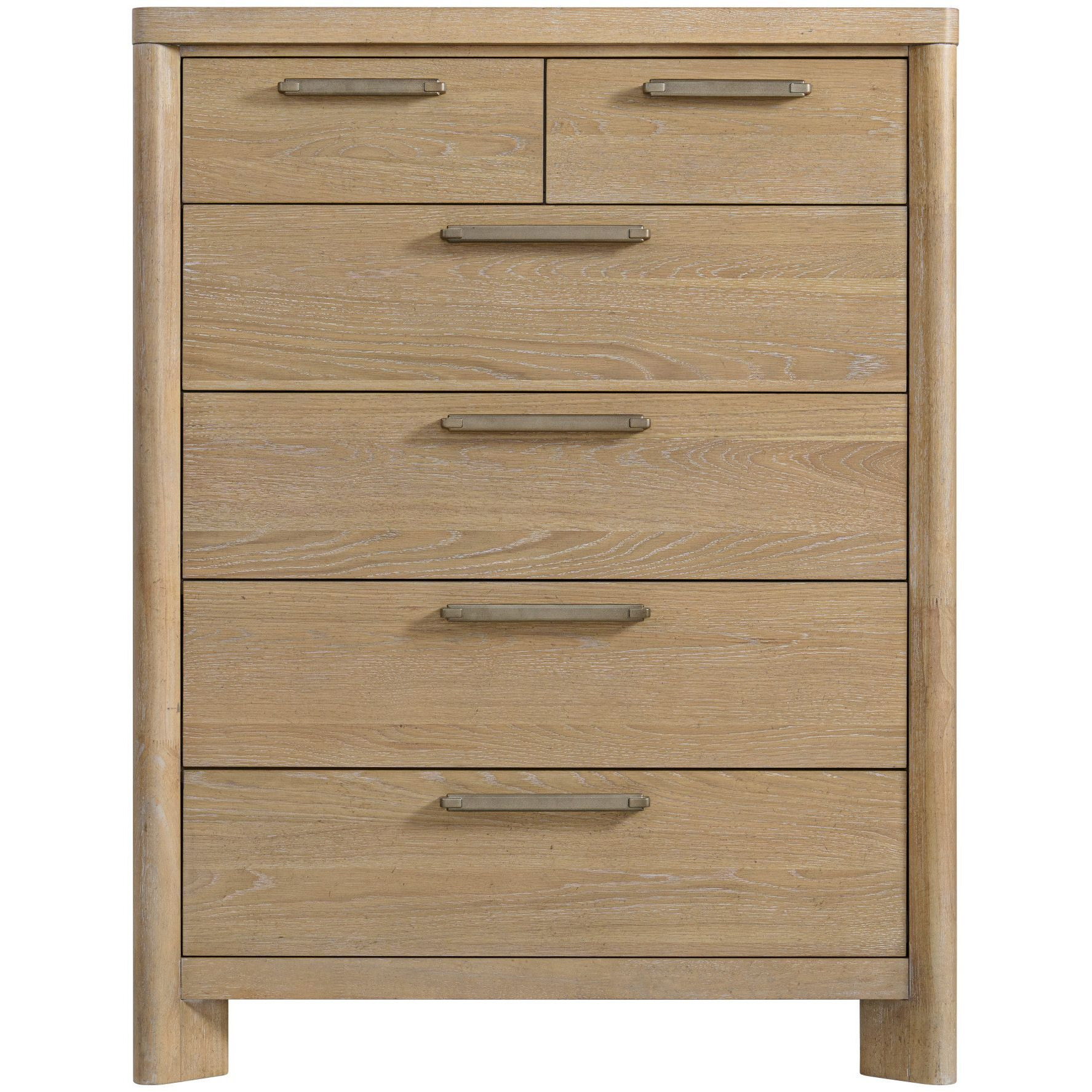 Wallace & Bay Clove Tan 6-Drawer Chest