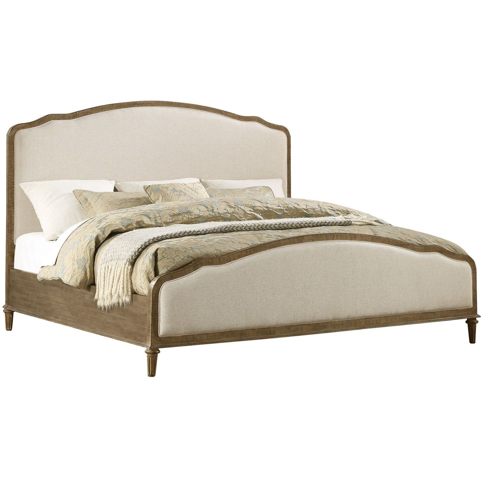 Wallace & Bay Ludin Brown Queen Upholstered Bed