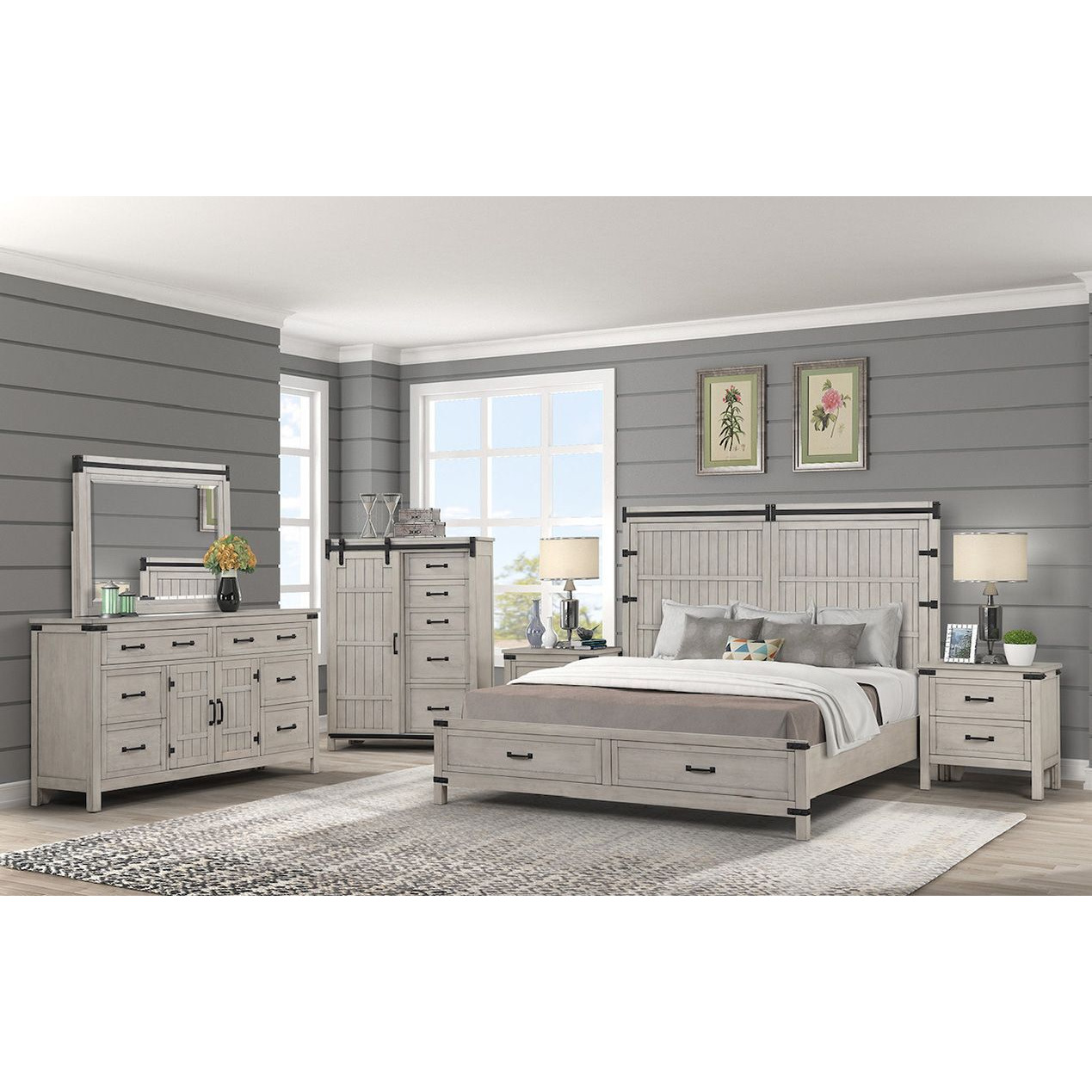 Bridgevine Home Alexandria Dresser  Mountain Mist Finish