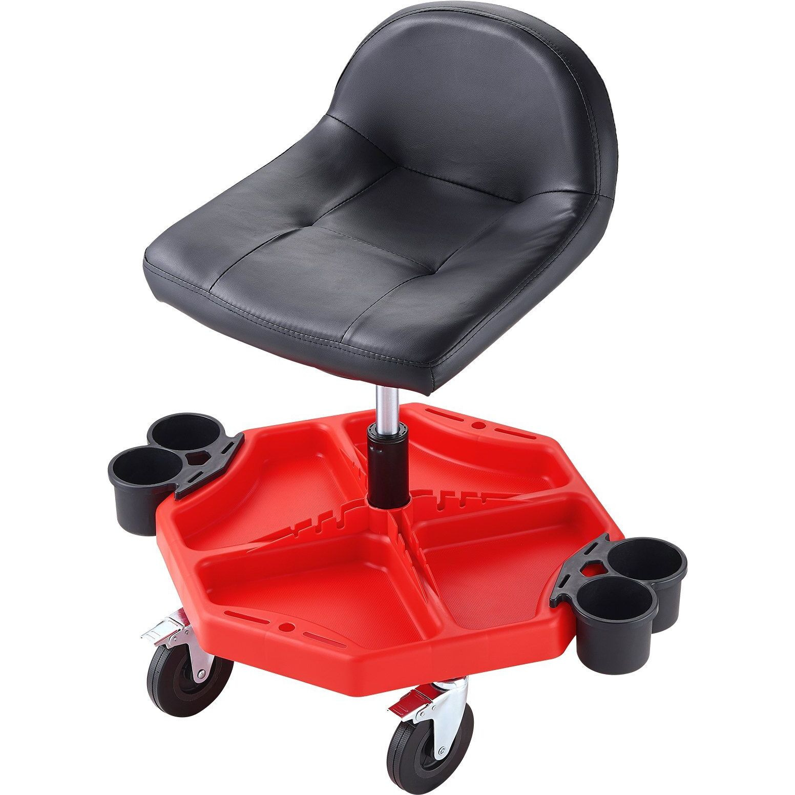 Vevor Mechanics Swivel Seat 300 Lbs Rolling Work Stool Height Adjustable Seat