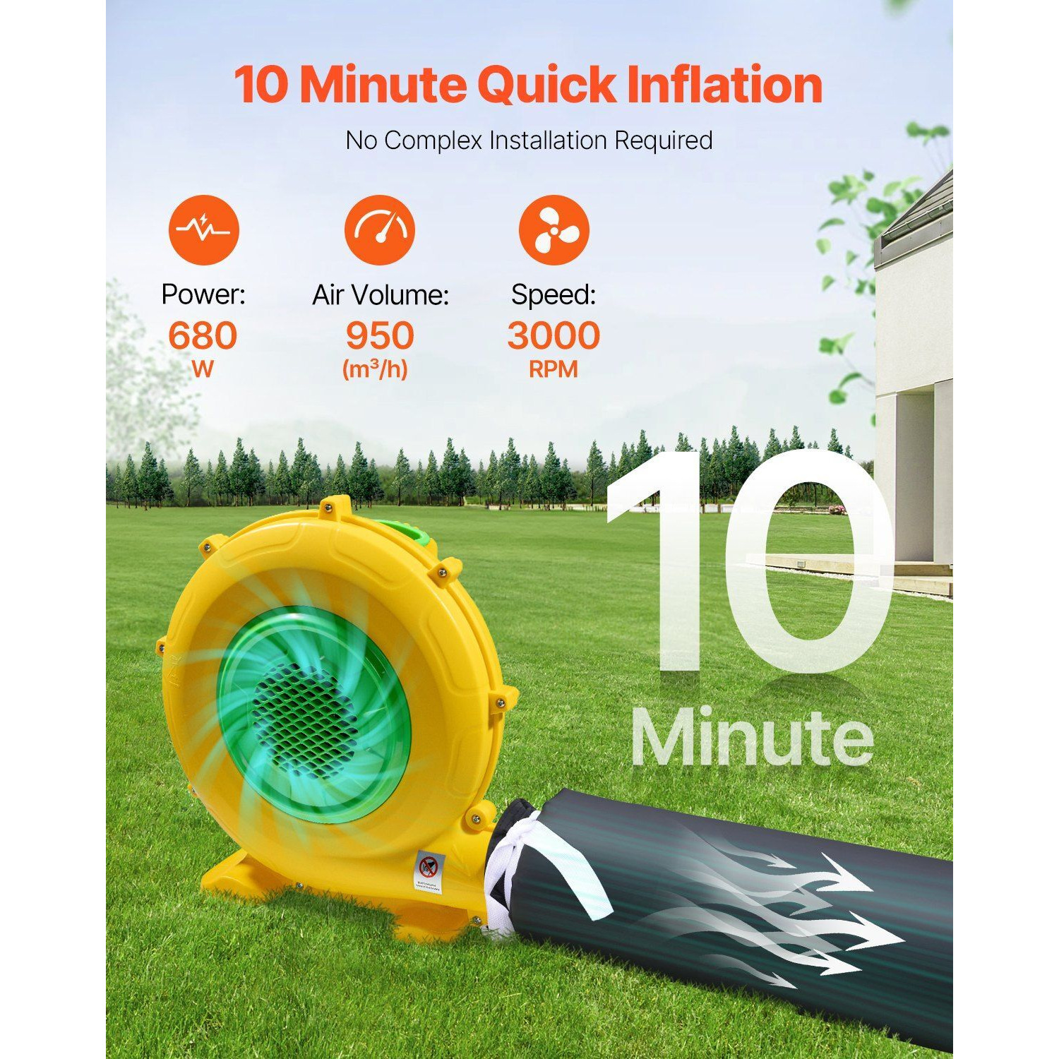 Inflatable Nightclub 17.7 X 16.4 X 13.9 Ft Blow Up Party Tent With Lights