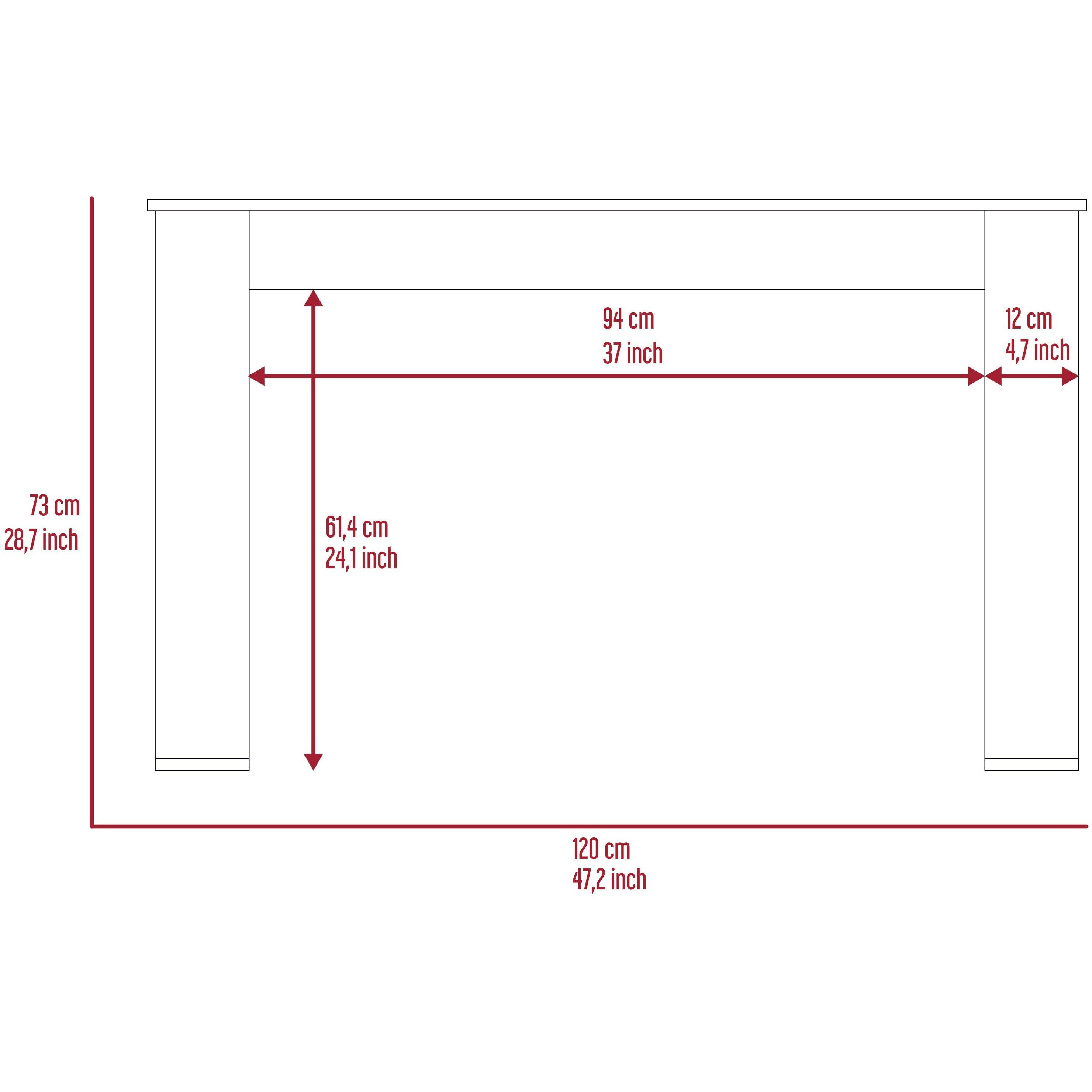 Aurora Writing Computer Desk With Ample Work Surface