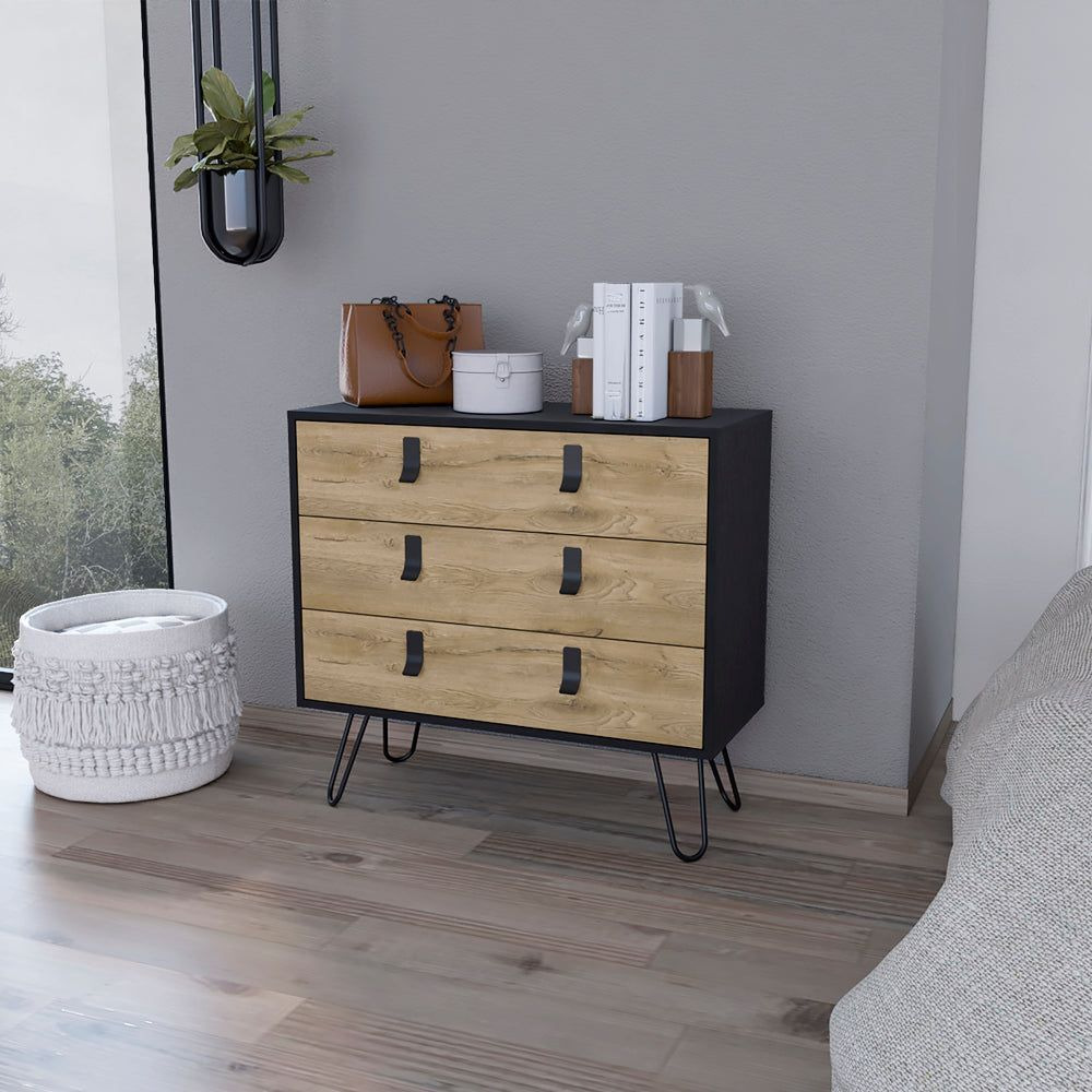 Dresser Magness  Bedroom  Black / Macadamia