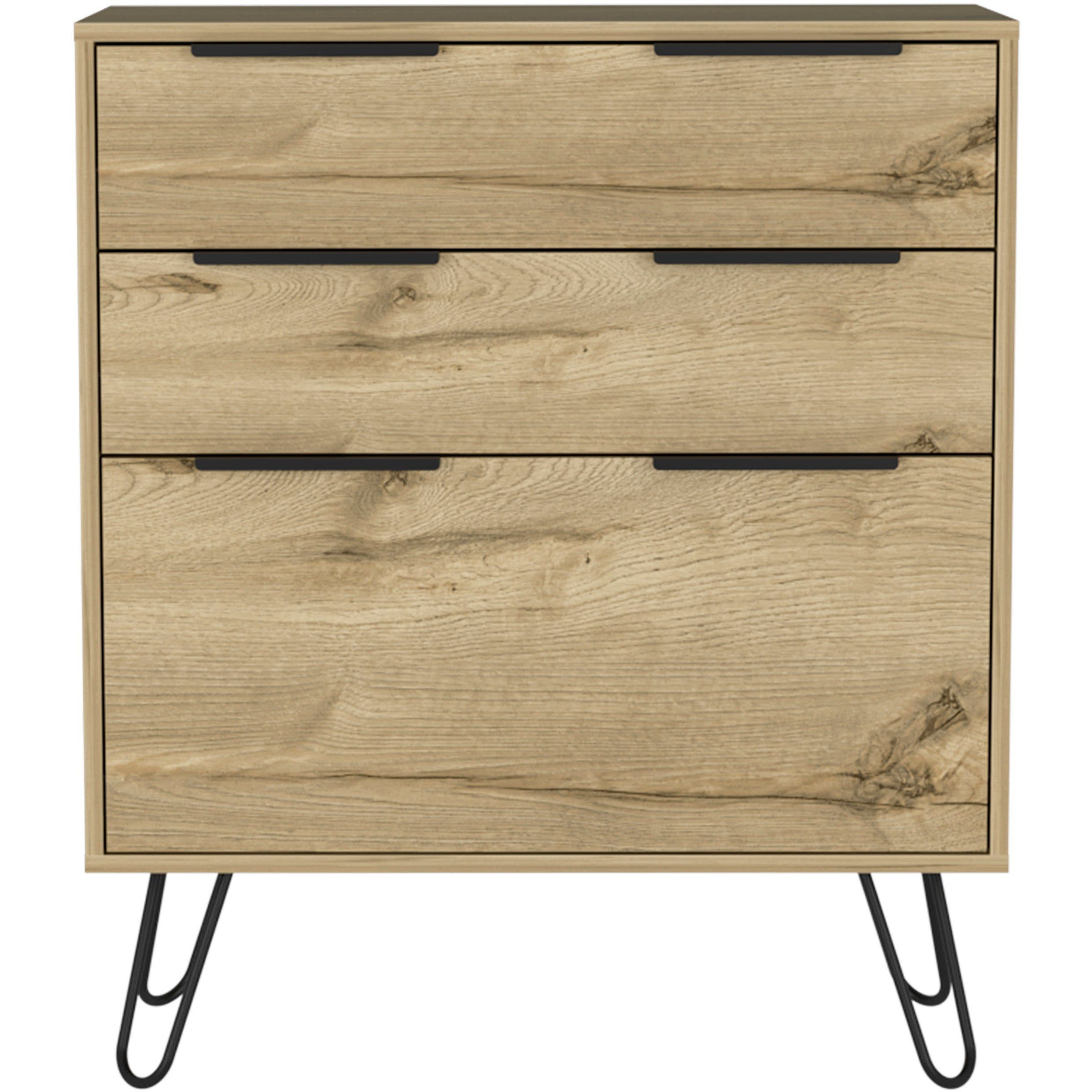 Drawer Dresser Hartly  Bedroom  Light Oak