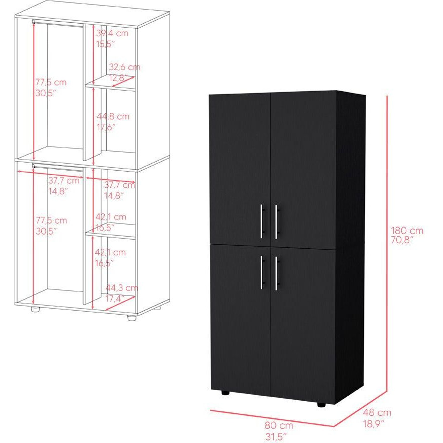 Armoire Moscow  Bedroom  Black