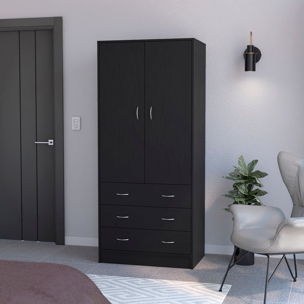 Armoire Ramey  Bedroom  Black