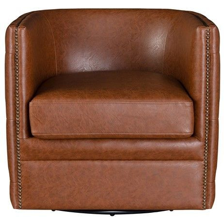 Capstone Tufted Barrel Swivel Chair