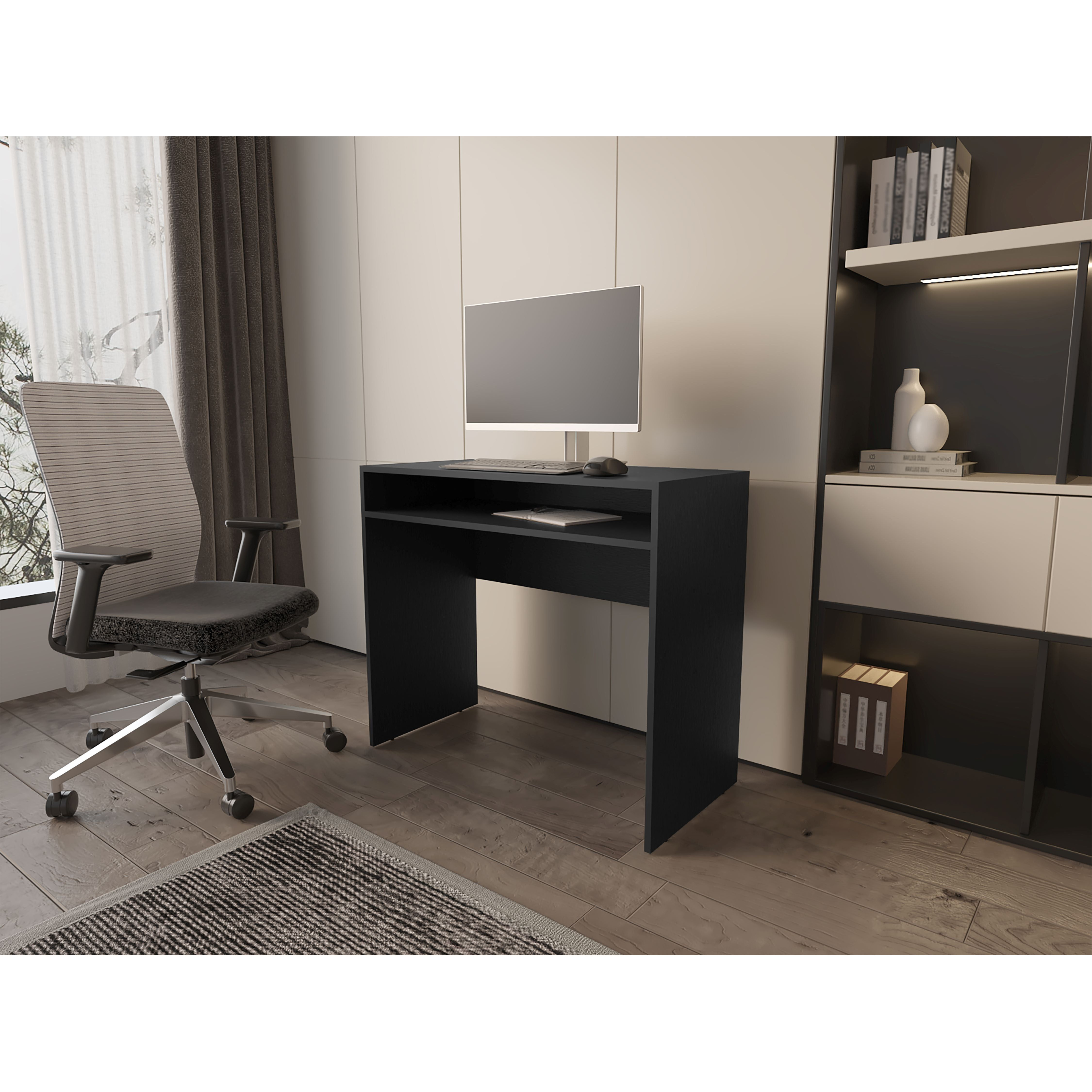Desk Caraway With Shelf For Organized Workspace