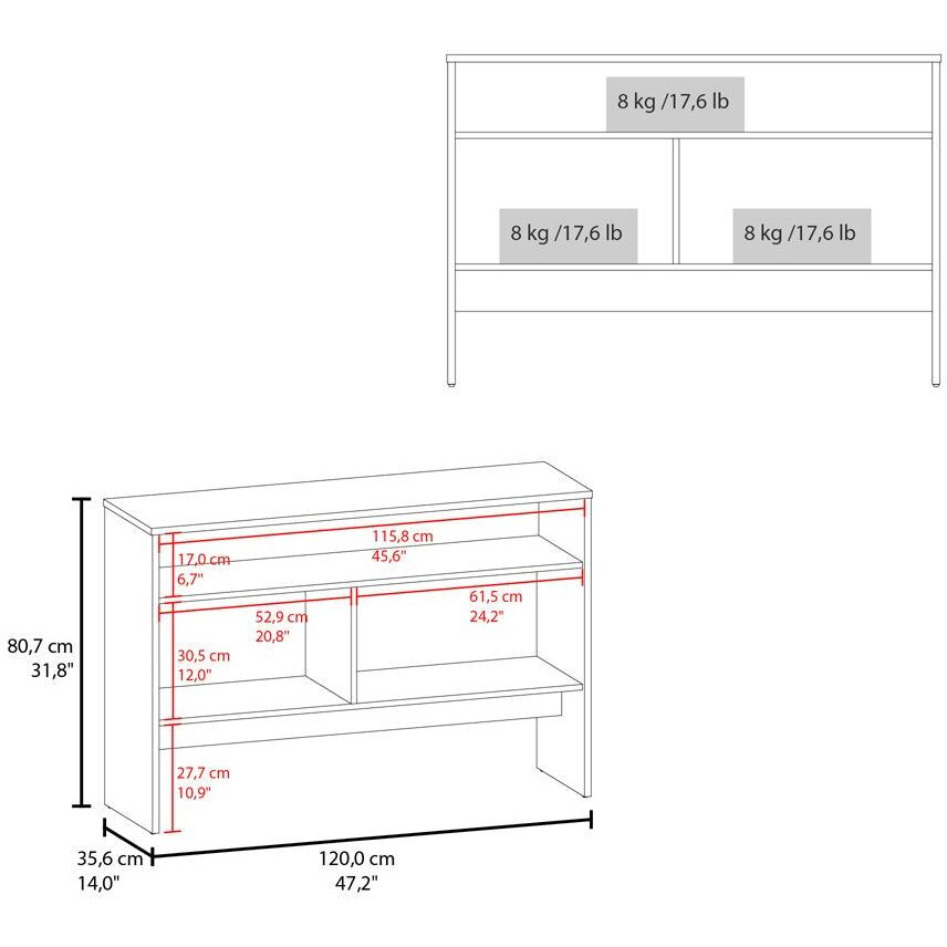 Console Table Midway  Living Room  White