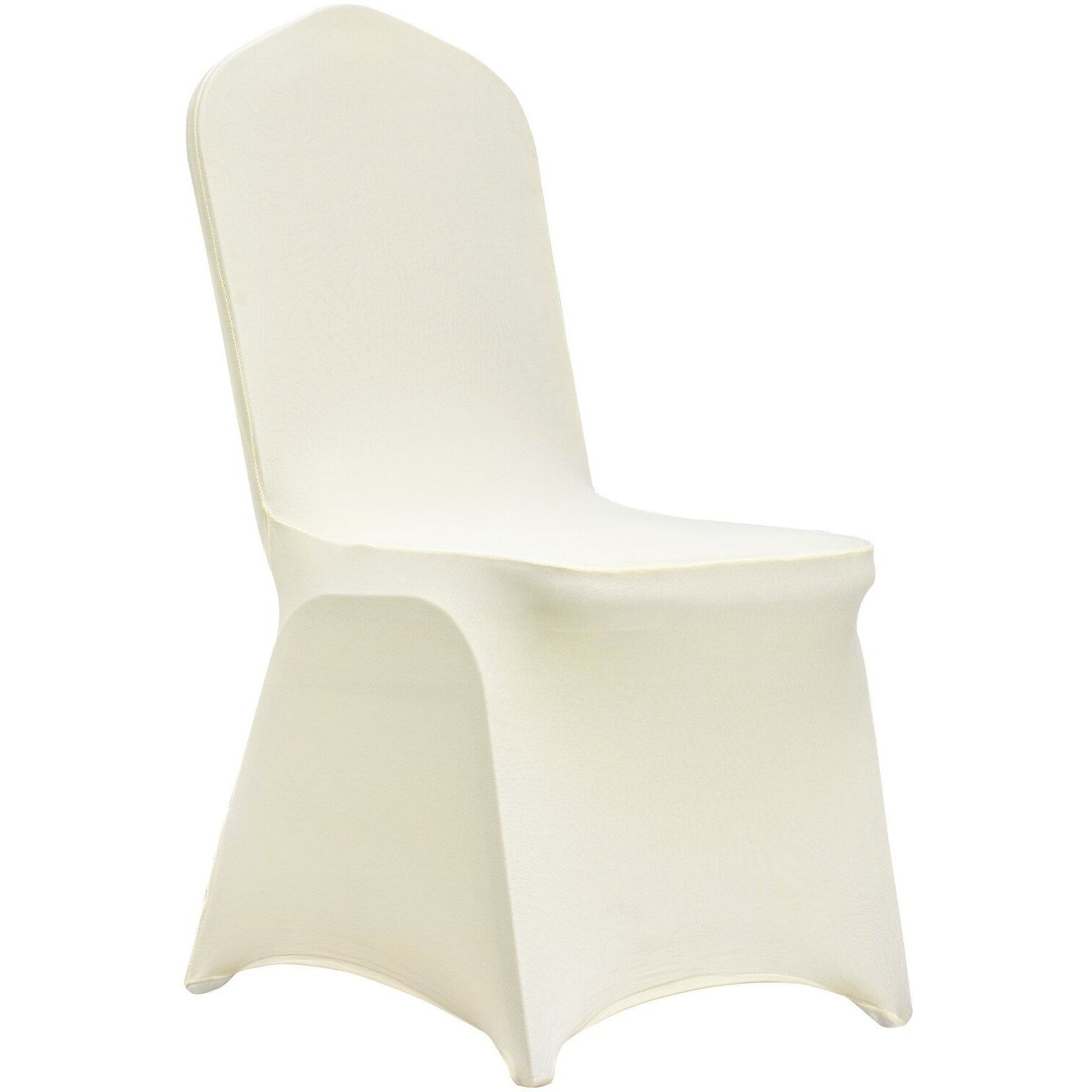 Vevor Stretch Spandex Folding Chair Covers  Universal Fitted Chair Cover  Removable Washable Protective Slipcovers  For Wedding  Holiday  Banquet  Party  Celebration  Dining (100Pcs Ivory White)