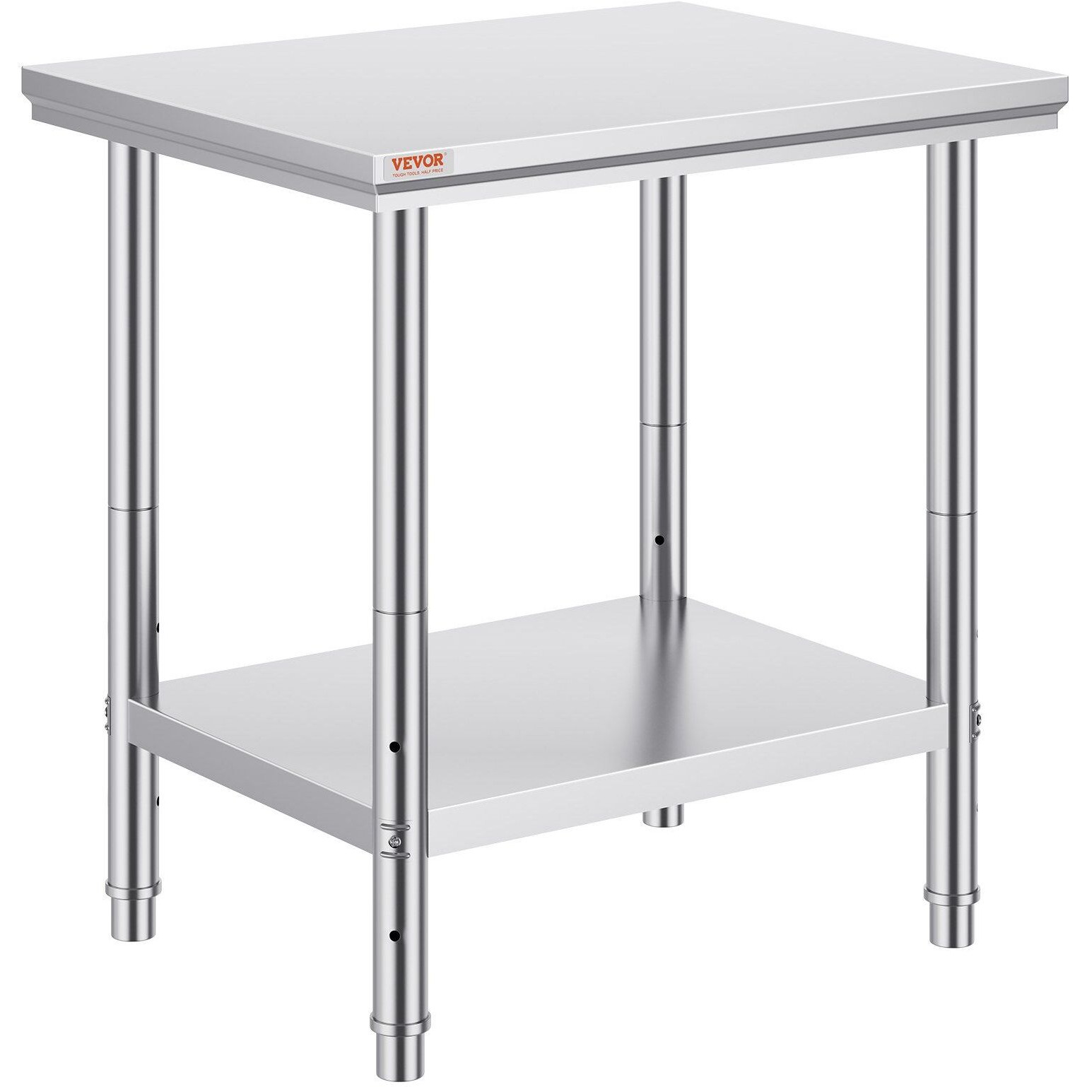 Vevor Commercial Worktable & Workstation 24 X 30 X 32 Inch Stainless Steel Work Table Heavy Duty Commercial Food Prep Work Table For Home  Kitchen  Restaurant Metal Prep Table With Adjustable Feet