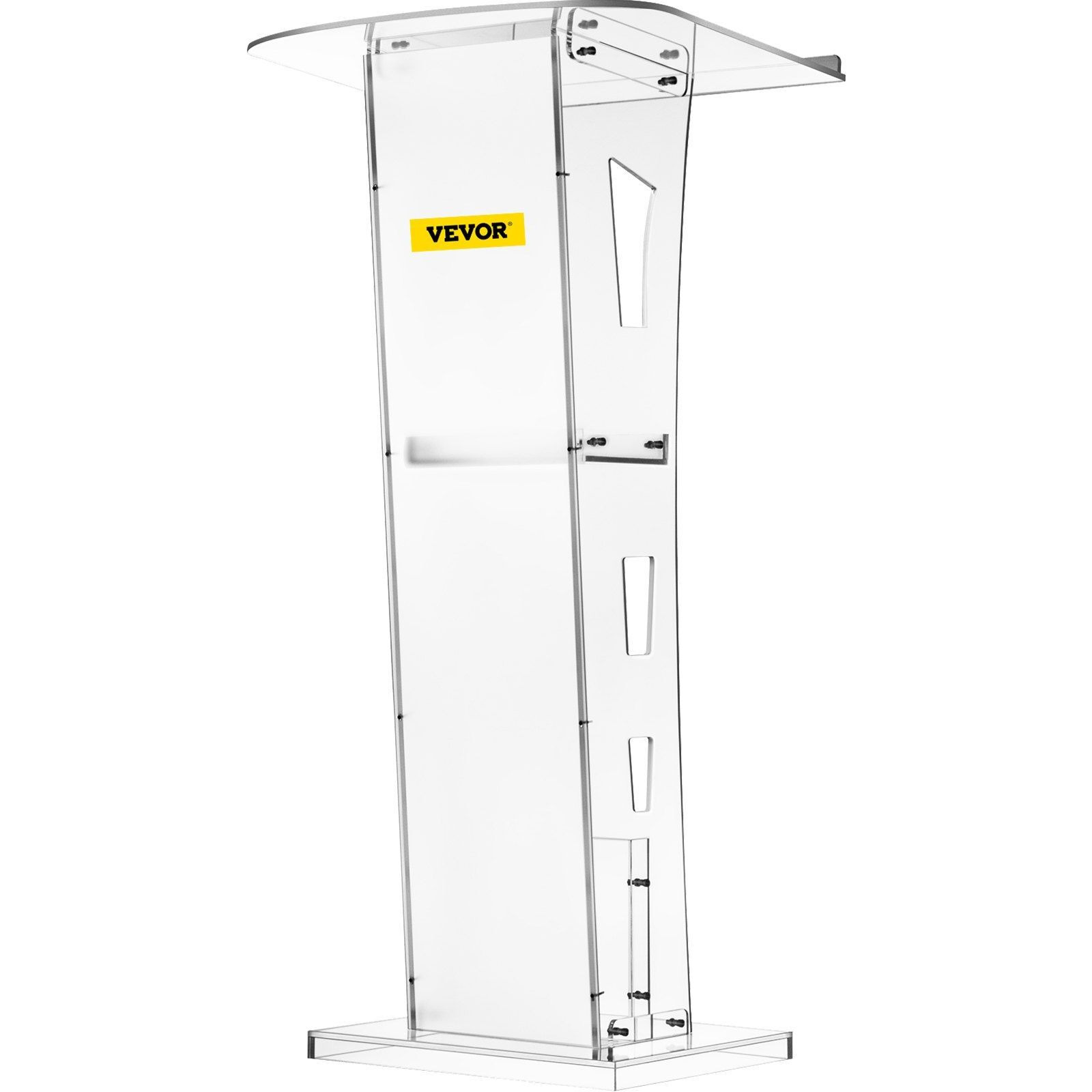 Vevor Acrylic Podium 45"" Tall Plexiglass Podium 26.8"&quotX15"" Table Acrylic Pulpits For Churches With 8 Mm Thick Acrylic Board Acrylic Podiums And Lecterns Design For Lecture Recital Speech & Presentation