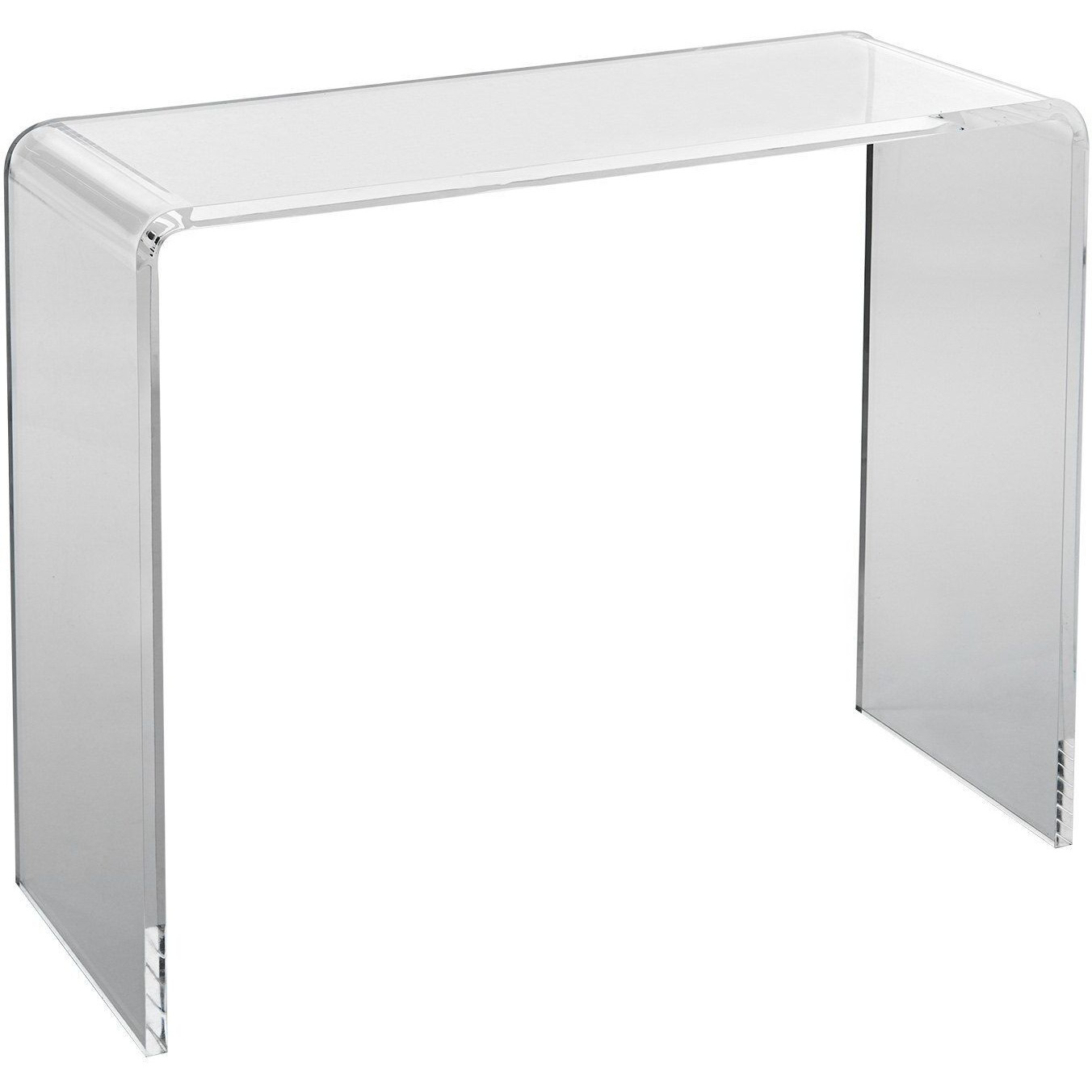 Vevor Acrylic Console Table  Clear Acrylic End Table  Transparent Acrylic Side Table 38.2X15X29.3 Inch  For Foyer  Living Room  Dining Room