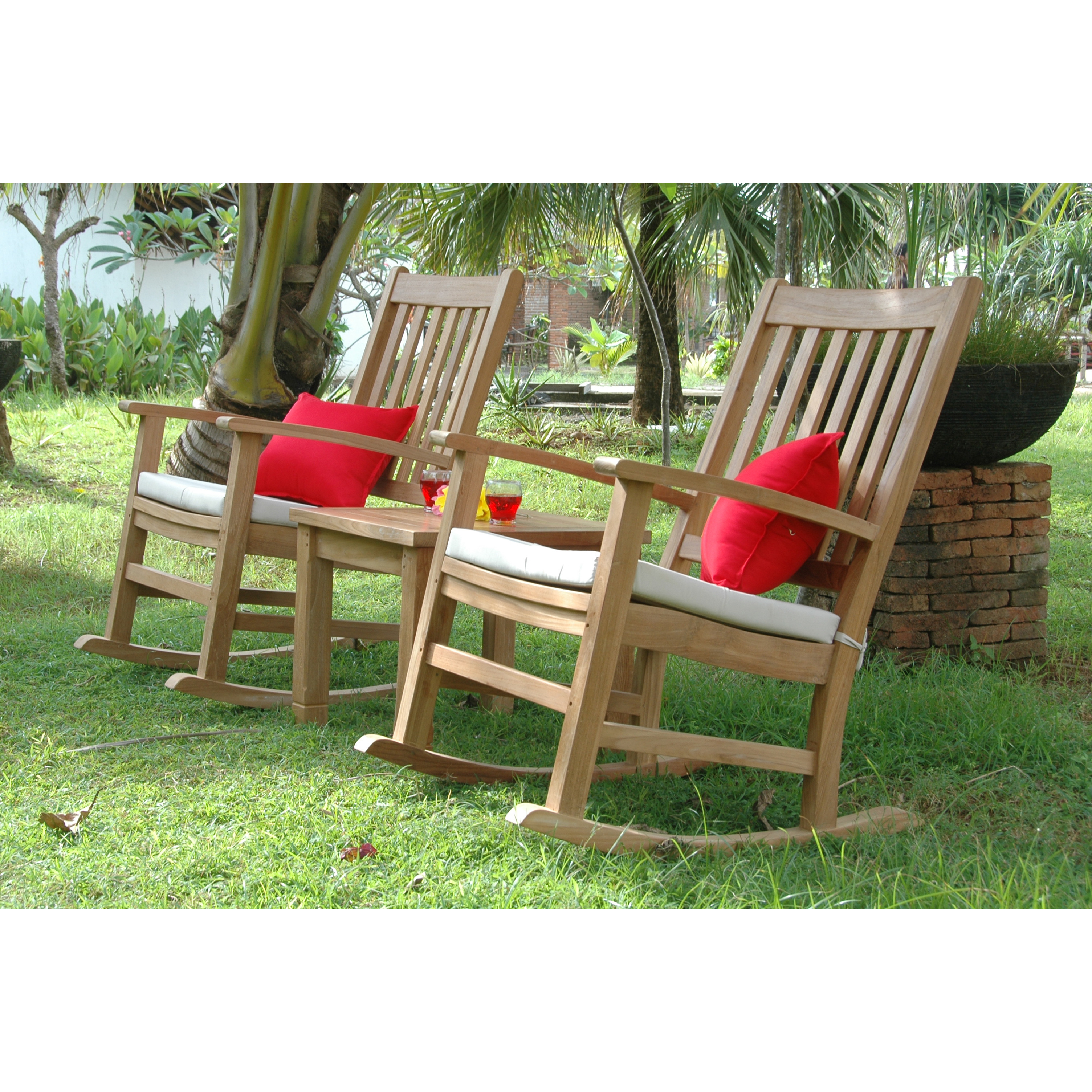 Palm Beach Rocking Chairs 3-Pieces Set