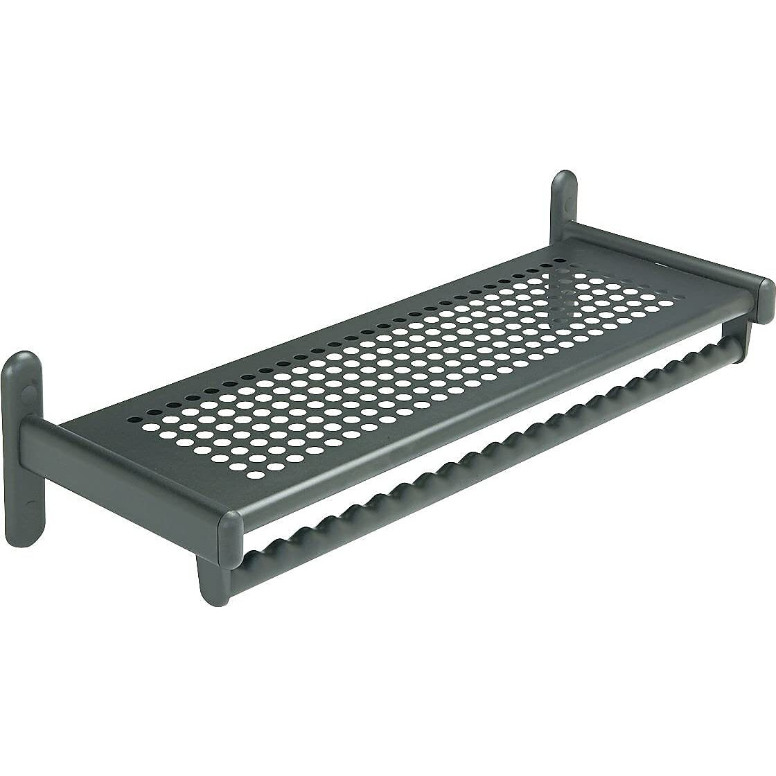 Quartet 20403 36 In Wide Wall Shelf Rack  Steel  Black Powder Coat