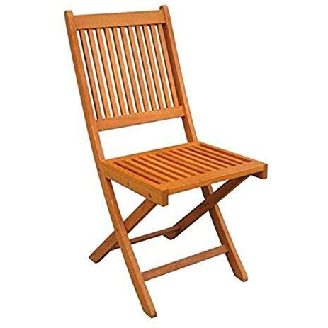 Royal Tahiti Set Of 2 Outdoor Folding Garden Chair