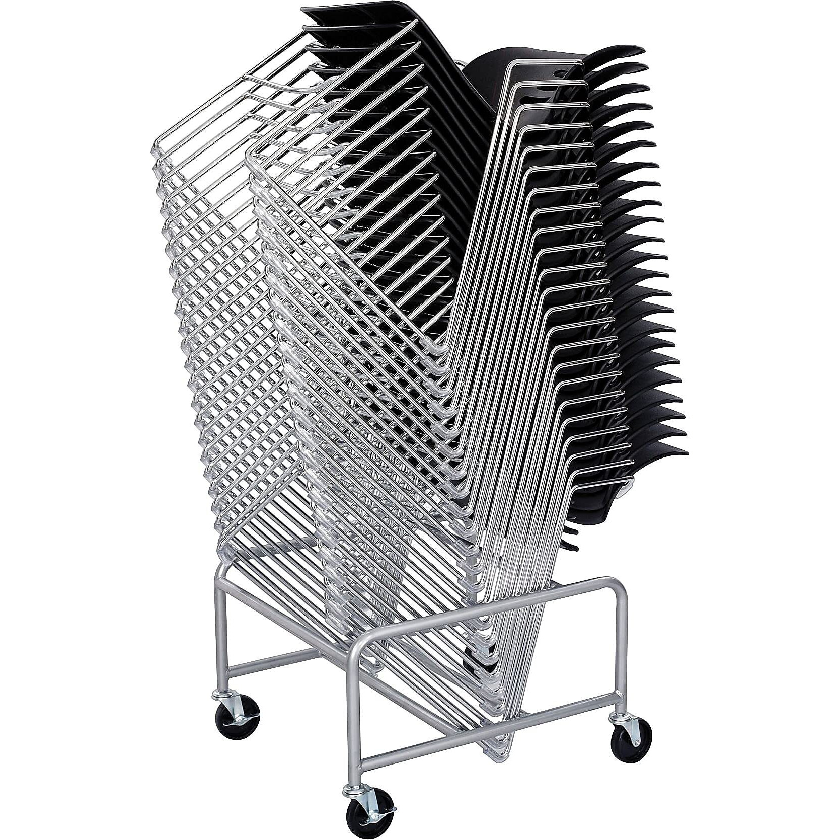 Safco Products 4190Sl Sled Base Stack Chair Cart For Use With Veer And Vy Stack Chairs. Sold Separately  Silver