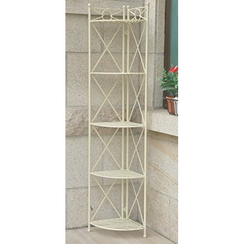 Iron 5-Tier Corner Shelf