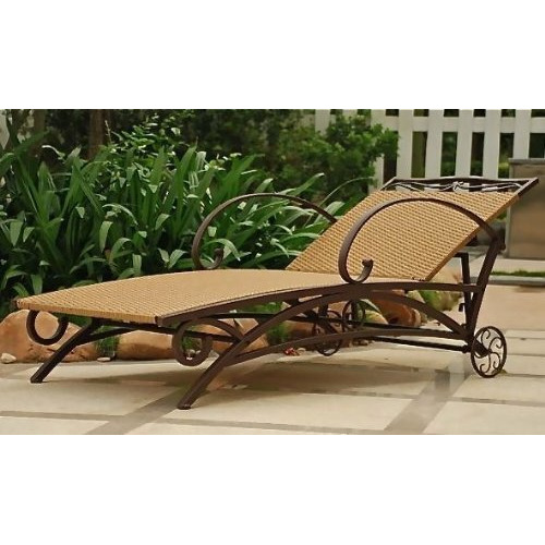Valencia Resin Wicker/Steel Multi Position Single Chaise Lounge