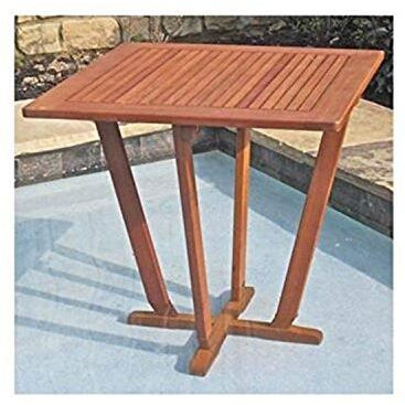 Royal Tahiti Outdoor 28"" Square Inverted Pyramid Table