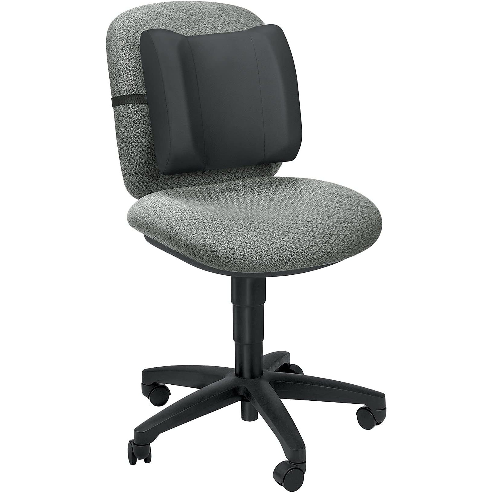 Fellowes Standard Backrest - Black - Black - High Density Foam (Hdf)
