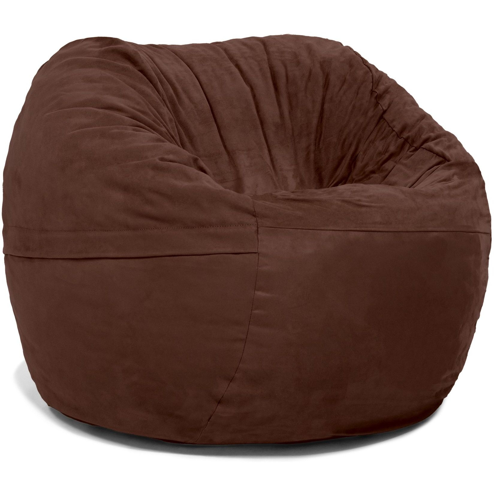 Jaxx Saxx 3 Foot Round Bean Bag W/ Removable Cover  Chocolate
