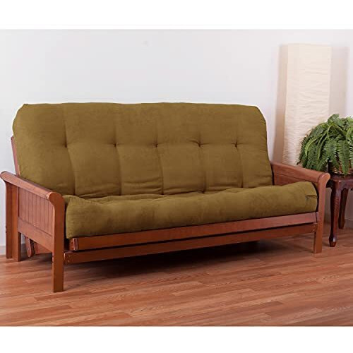 Blazing Needles Renewal 9-Inch Microsuede Full-Size Futon Mattress - Camel