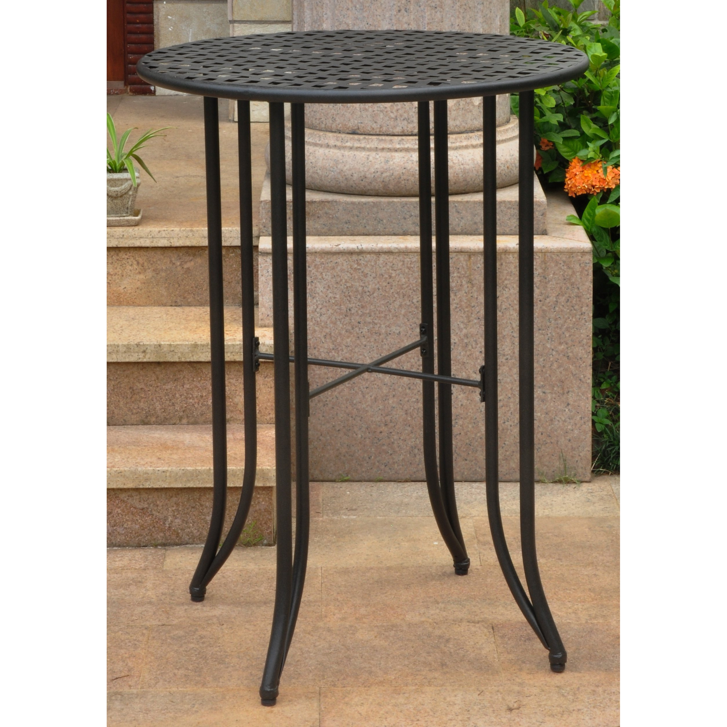 International Caravan Bar-Height Patio Bistro Table