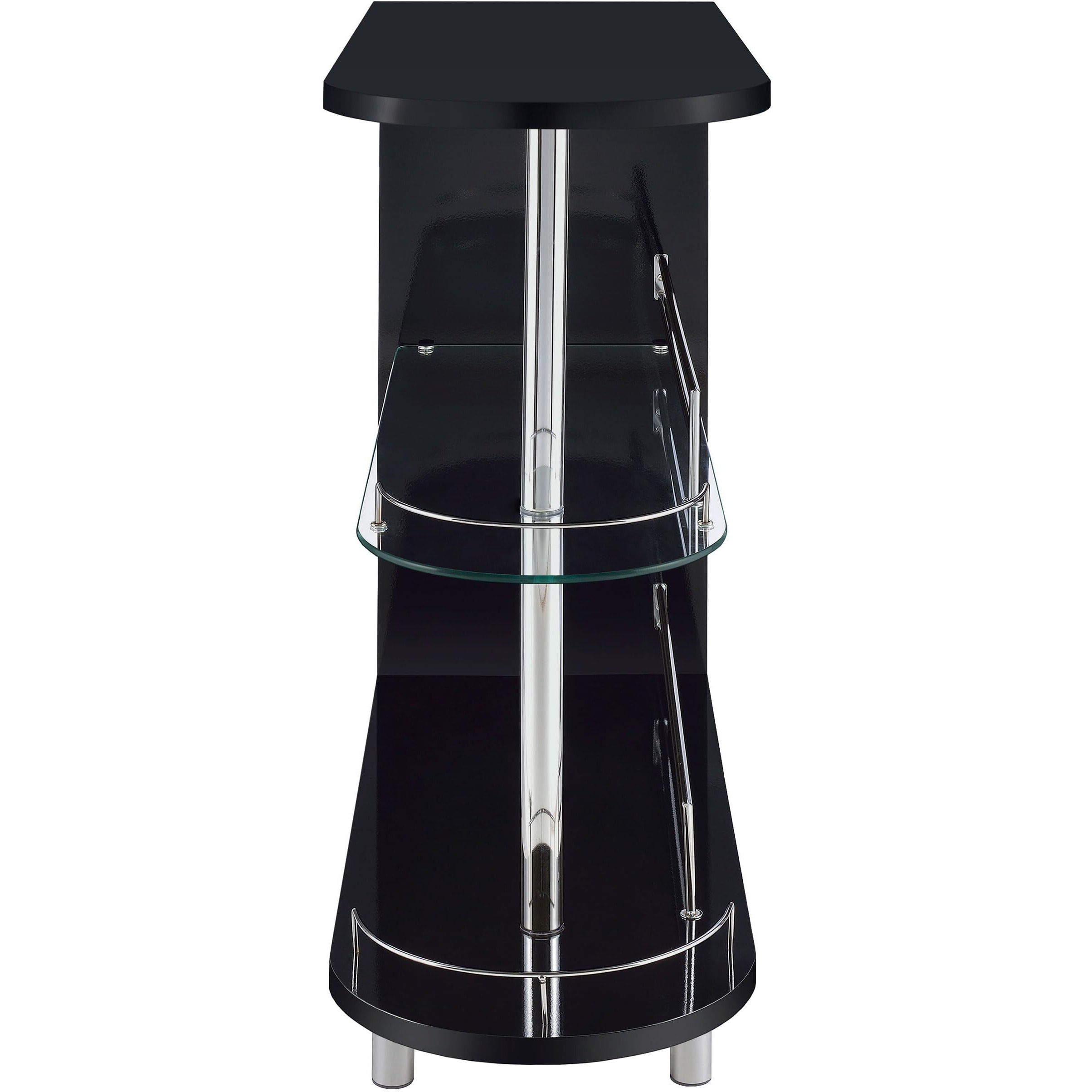 Coaster Adolfo Home Bar  Black High Gloss