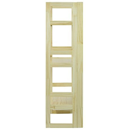 3-Shelf Folding Student Bookcase 20.75"" Wide-Natural