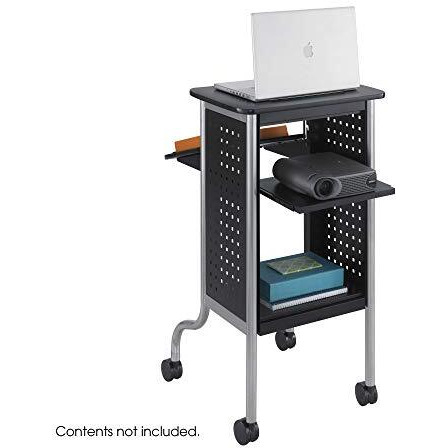 Scoot Presentation Cart - 4 Casters - Steel Frame - Black