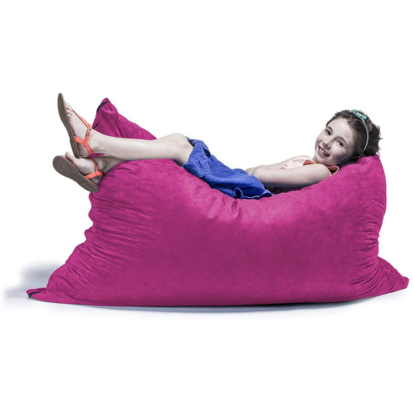Jaxx 3.5 Ft Pillow Saxx Kids Bean Bag  Fuchsia