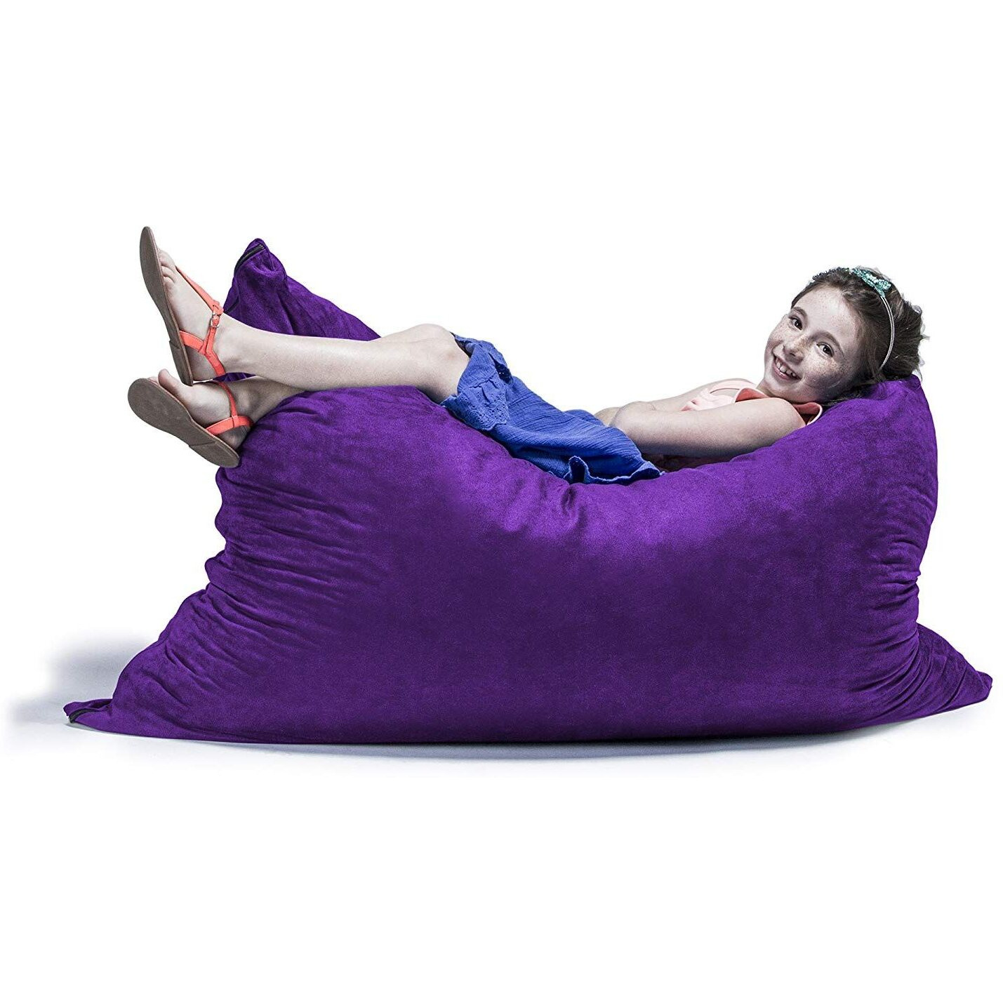 Jaxx 3.5 Ft Pillow Saxx Kids Bean Bag  Grape