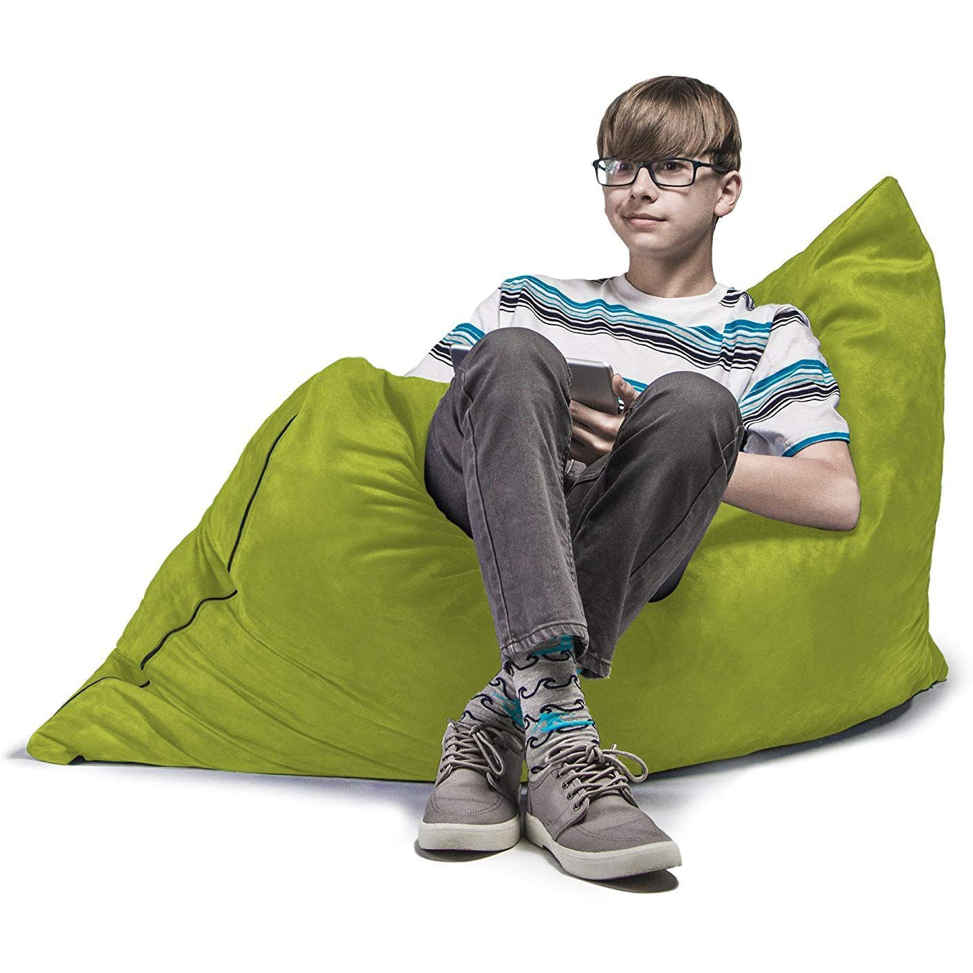Jaxx 3.5 Ft Pillow Saxx Kids Bean Bag  Lime