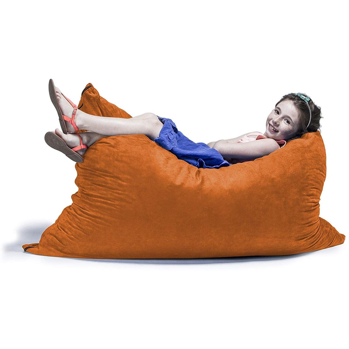 Jaxx 3.5 Ft Pillow Saxx Kids Bean Bag  Mandarin