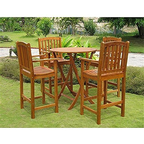 Pontevedra Set Of 5 Bar Height Table Group