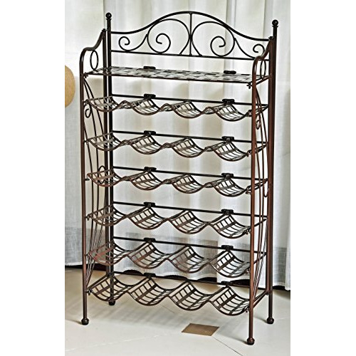 Iron 24-Bottle Wine Rack