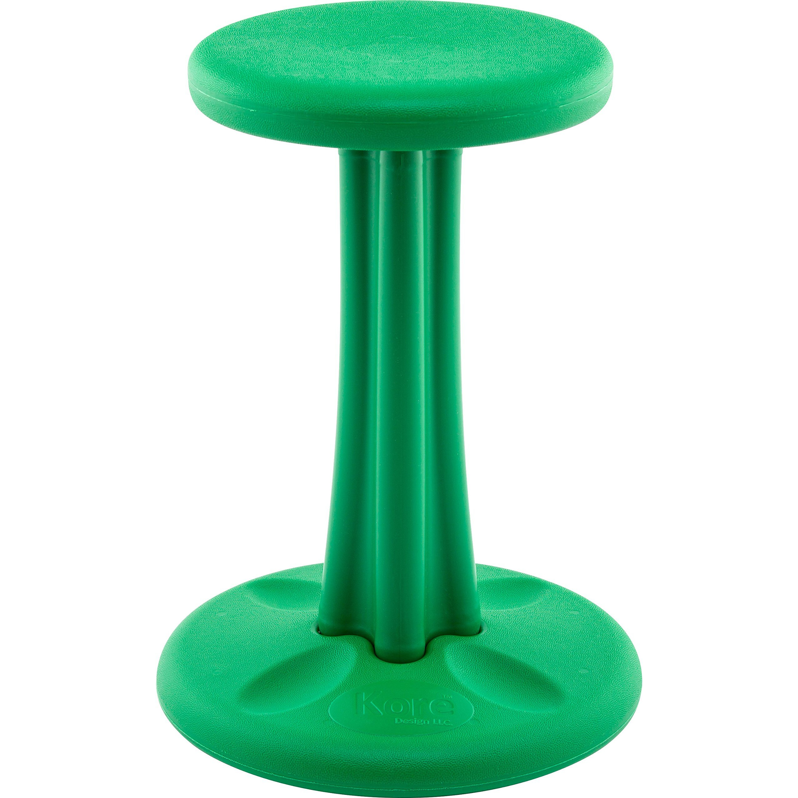 Kore Kids Pre-Teen Wobble Chair - Flexible Seating Stool For Classroom  Home & School  Add/Adhd - Made In The Usa - Age 10-11  Grade 5-6  Green (18.7In)