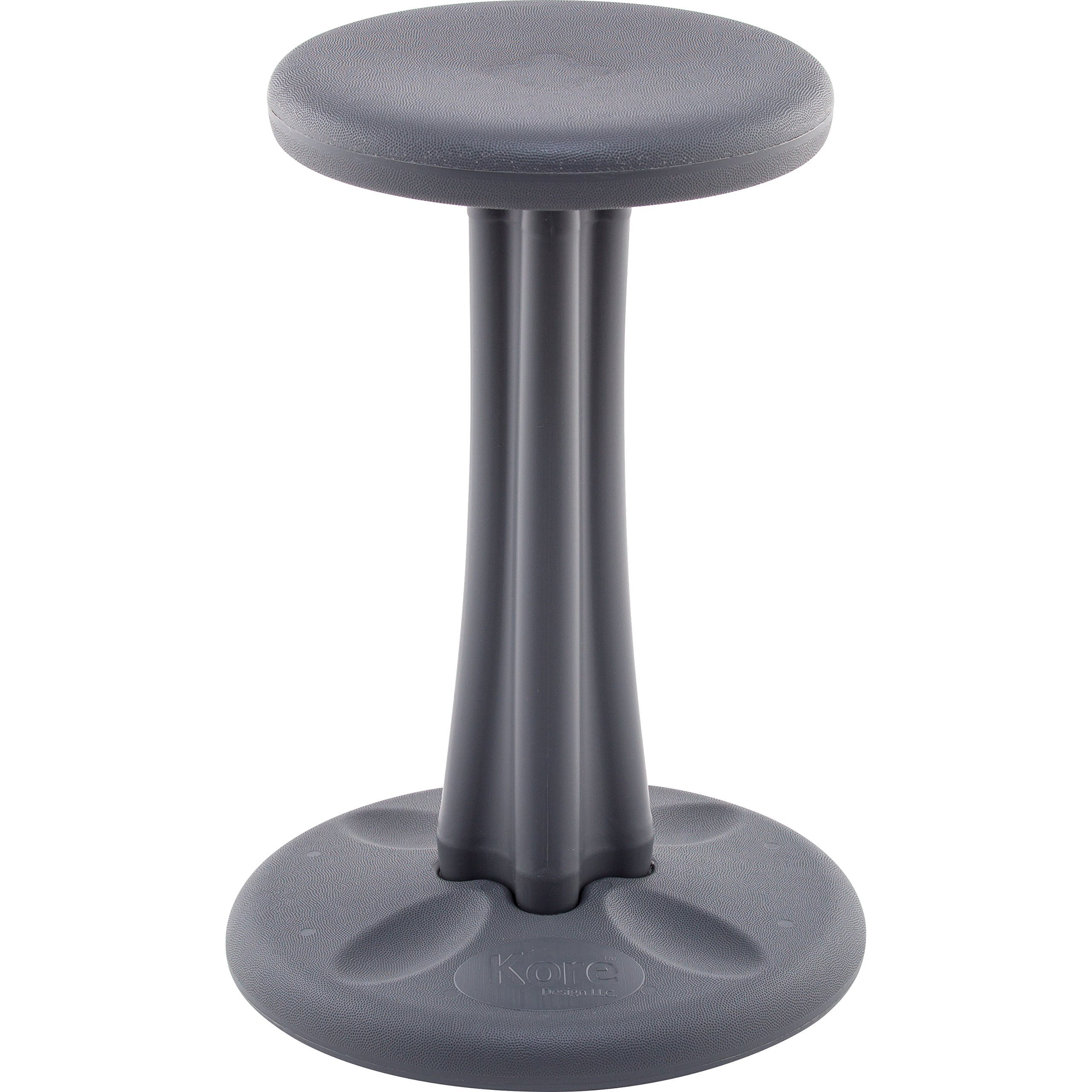 Kore Kids Pre-Teen Wobble Chair - Flexible Seating Stool For Classroom  Home & School  Add/Adhd - Made In The Usa - Age 10-11  Grade 5-6  Grey (18.7In)